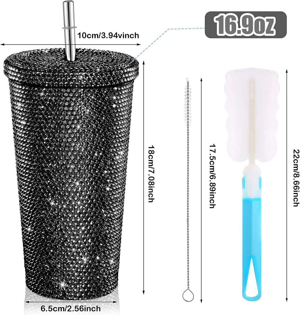 다이아 장식 텀블러