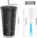 다이아 장식 텀블러